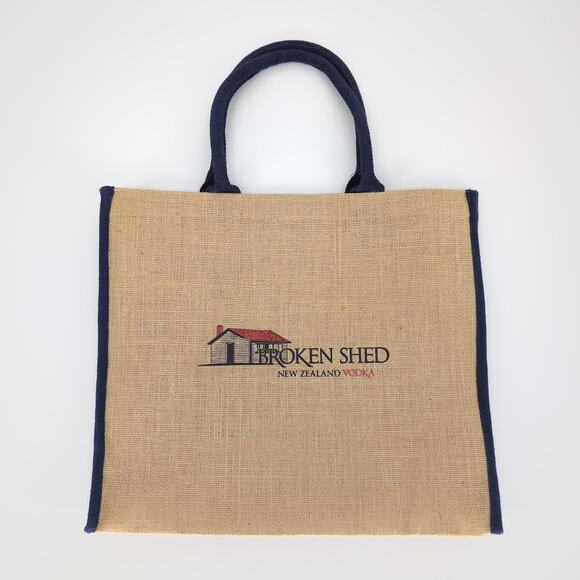 Broken Shed Vodka Eco Friendly Large Reusable Unisex Jute Shopping Bag/Tote NEW - Picture 1 of 13